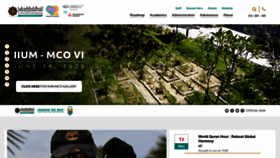 What Iium.edu.my website looked like in 2020 (3 years ago)