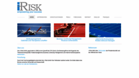 What I-risk.ch website looked like in 2020 (3 years ago)