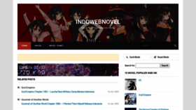What Indowebnovel.id website looked like in 2020 (5 years ago)
