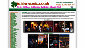 What Irishmusic.co.uk website looked like in 2020 (3 years ago)