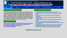 What Informativejournals.com website looked like in 2020 (3 years ago)
