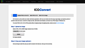 What Icoconvert.com website looked like in 2020 (3 years ago)