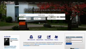 What It.findagrave.com website looked like in 2020 (3 years ago)