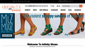 What Infinityshoes.com website looked like in 2020 (3 years ago)
