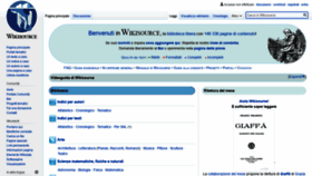 What It.wikisource.org website looked like in 2020 (3 years ago)