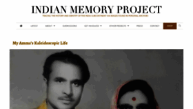 What Indianmemoryproject.com website looked like in 2020 (3 years ago)
