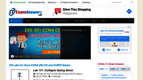 What Itexamanswers.net website looked like in 2020 (5 years ago)