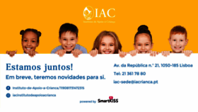 What Iacrianca.pt website looked like in 2020 (3 years ago)