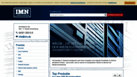 What Imn.de website looked like in 2020 (3 years ago)