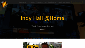 What Indyhall.org website looked like in 2020 (3 years ago)