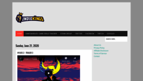 What Indiekings.com website looked like in 2020 (3 years ago)