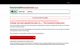 What Insurance4mycaravan.co.uk website looked like in 2020 (3 years ago)