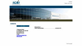 What Igri.com website looked like in 2020 (3 years ago)