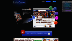 What Insta-cover.com website looked like in 2020 (3 years ago)