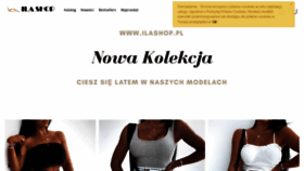 What Ilashop.pl website looked like in 2020 (5 years ago)