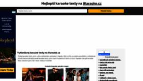 What Ikaraoke.cz website looked like in 2020 (3 years ago)