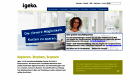 What Igeko.de website looked like in 2020 (3 years ago)