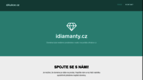 What Idiamanty.cz website looked like in 2020 (3 years ago)