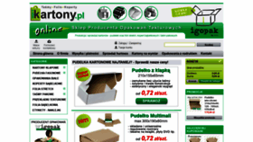 What I-kartony.pl website looked like in 2020 (3 years ago)