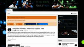 What Indiancricketfans.com website looked like in 2020 (3 years ago)