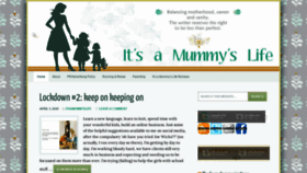 What Itsamummyslife.com website looked like in 2020 (3 years ago)