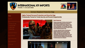 What Internationalk9imports.com website looked like in 2020 (3 years ago)