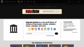 What Internetarchive.org website looked like in 2020 (3 years ago)
