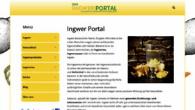 What Ingwerteeseite.de website looked like in 2020 (3 years ago)