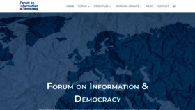 What Informationdemocracy.org website looked like in 2020 (3 years ago)