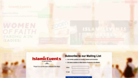 What Islamicevents.sg website looked like in 2020 (3 years ago)
