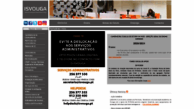 What Isvouga.pt website looked like in 2020 (3 years ago)