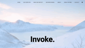 What Invokemobile.com website looked like in 2020 (3 years ago)