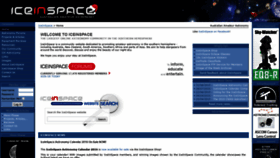 What Iceinspace.com.au website looked like in 2020 (3 years ago)