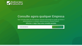 What Informecadastral.com.br website looked like in 2020 (3 years ago)