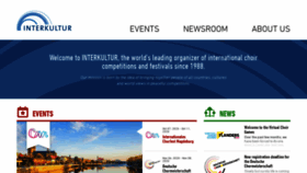 What Interkultur.com website looked like in 2020 (3 years ago)