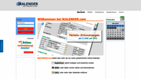 What Ikalender.com website looked like in 2020 (3 years ago)