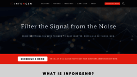 What Infongen.com website looked like in 2020 (3 years ago)