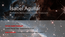What Isabelaguilar.com website looked like in 2020 (3 years ago)