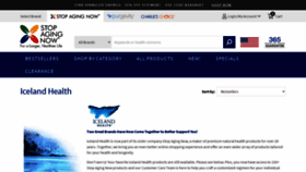 What Icelandhealth.com website looked like in 2020 (3 years ago)