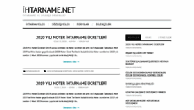 What Ihtarname.net website looked like in 2020 (3 years ago)