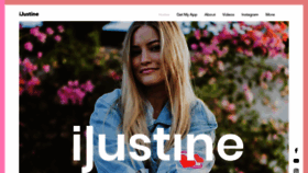 What Ijustine.com website looked like in 2020 (3 years ago)