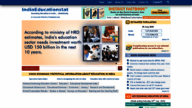 What Indiaeducationstat.com website looked like in 2020 (3 years ago)