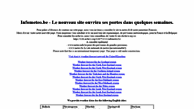 What Infometeo.be website looked like in 2020 (5 years ago)