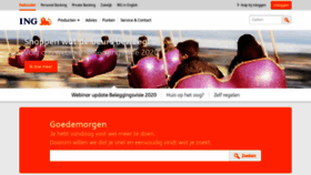 What Ingbank.nl website looked like in 2020 (3 years ago)
