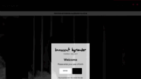 What Innocentbystander.com.au website looked like in 2020 (3 years ago)