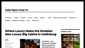 What Insidepigeonforge.com website looked like in 2020 (3 years ago)