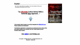 What Invertedlotterysystem.com website looked like in 2020 (3 years ago)