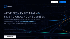 What Invesp.net website looked like in 2020 (3 years ago)