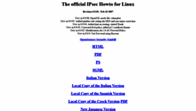 What Ipsec-howto.org website looked like in 2020 (3 years ago)