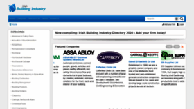 What Irishbuildingindustry.ie website looked like in 2020 (3 years ago)